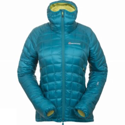 Montane Womens Hi-Q Luxe Jacket Zanskar Blue/Wild Lime